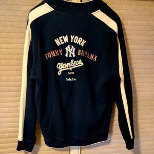 Tommy Bahama New York Yankees Reserved Seat Zipup. Size XLarge